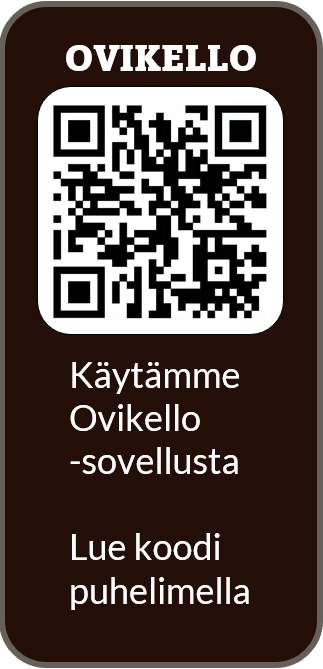 D-Bell ovikello -tarra QR-koodilla